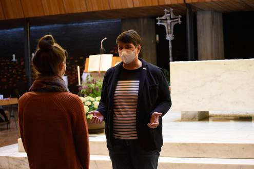 Eindrücke vom Segensgottesdienst für Liebende am 10. Mai 2021