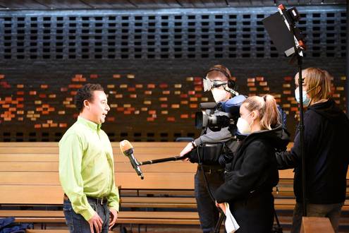 Eindrücke vom Segensgottesdienst für Liebende am 10. Mai 2021